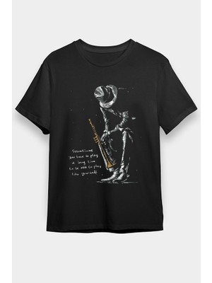 Darkhane Müzisyen Siyah Unisex Tişört T-Shirt