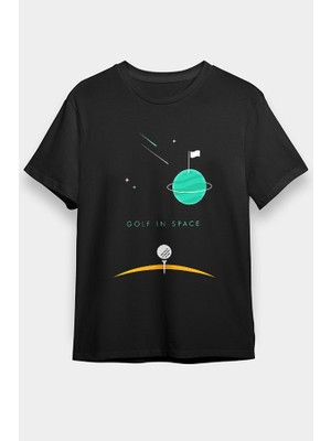 Darkhane Golf Siyah Unisex Tişört T-Shirt
