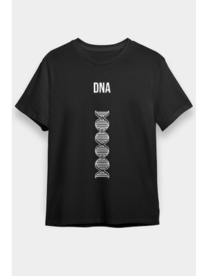 Darkhane Dna Çift Sarmal Siyah Unisex Tişört T-Shirt