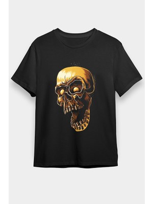 Darkhane Vampir Kurukafa Siyah Unisex Tişört T-Shirt