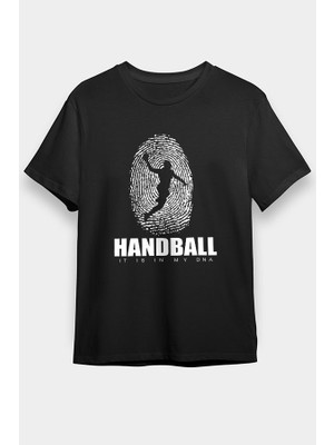Darkhane Handball Siyah Unisex Tişört T-Shirt