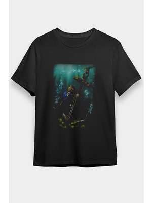 Darkhane Dalgıç Siyah Unisex Tişört T-Shirt