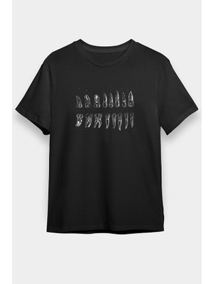 Darkhane Diş Diyagramı Siyah Unisex Tişört T-Shirt