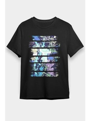 Darkhane Su Yosunları Deniz Yosunu Alg Yosun Siyah Unisex Tişört T-Shirt