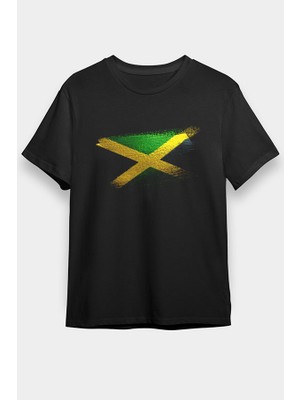 Darkhane Jamaika - Jamaica Siyah Unisex Tişört T-Shirt