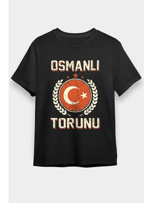 Darkhane Osmanlı Torunu Siyah Unisex Tişört T-Shirt