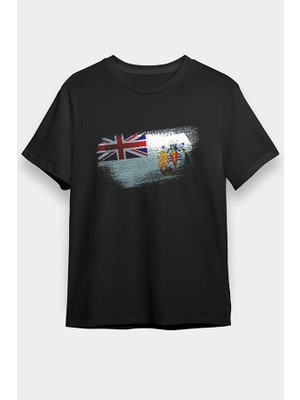 Darkhane Britanya Antarktika Toprakları - British Antarctic Territory Siyah Unisex Tişört T-Shirt