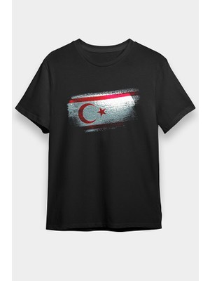 Darkhane Kuzey Kıbrıs Türk Cumhuriyeti - Northern Cyprus Siyah Unisex Tişört T-Shirt