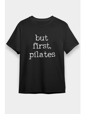 Darkhane Pilates Siyah Unisex Tişört T-Shirt