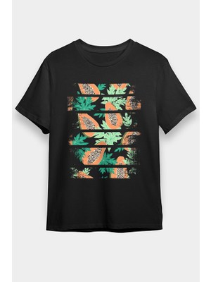 Darkhane Papaya Siyah Unisex Tişört T-Shirt