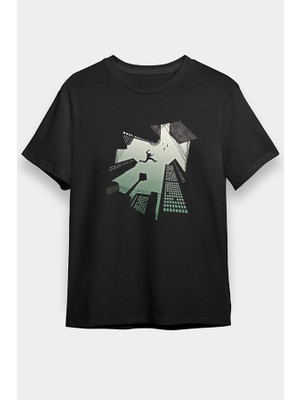 Darkhane Parkour Siyah Unisex Tişört T-Shirt