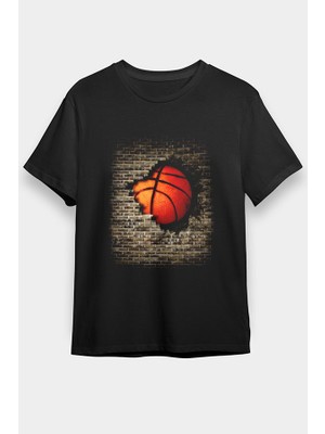 Darkhane Basketbol Siyah Unisex Tişört T-Shirt