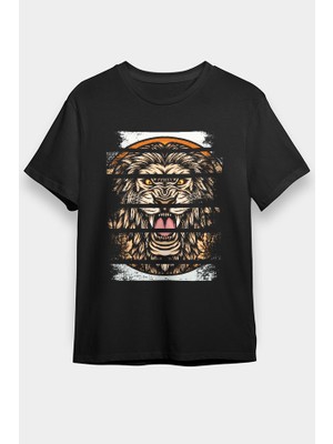Darkhane Grrr Aslan Siyah Unisex Tişört T-Shirt