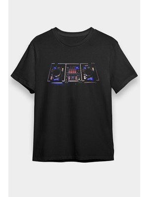 Darkhane Dj Keyboard Siyah Unisex Tişört T-Shirt