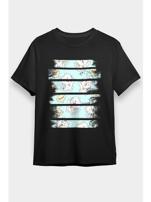 Darkhane Meow Diyen Kedi Siyah Unisex Tişört T-Shirt