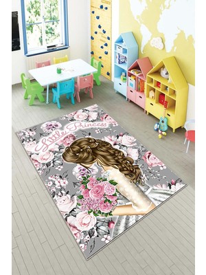 Pelangi Desenli Renkli Dijital Baskı Yıkanabilir Kaymaz Taban Modern Çocuk Halısı ve Yolluk.