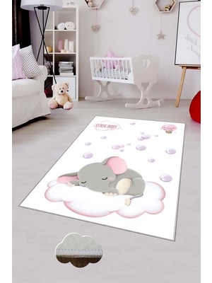 Pelangi Desenli Renkli Dijital Baskılı Yıkanabilir Kaymaz Taban Modern Mutfak Halısı (Süngersiz)