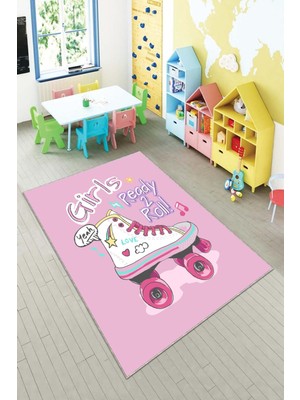 Pelangi Desenli Renkli Dijital Baskılı Yıkanabilir Kaymaz Taban Modern Mutfak Halısı (Süngersiz)