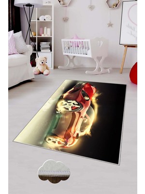 Pelangi Desenli Renkli Dijital Baskılı Yıkanabilir Kaymaz Taban Modern Mutfak Halısı (Süngersiz)