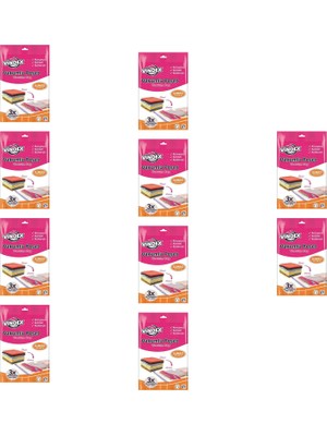 Vindex Vakumlu Giyisi Yastık Yorgan Saklama Torbası Poşeti Hurç - Jumbo - 73X130 Cm. - 10 Paket