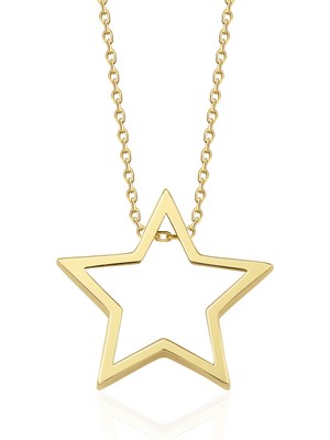 Fiyonk Kuyumculuk 14 Ayar Altın Star Yıldız Kolye