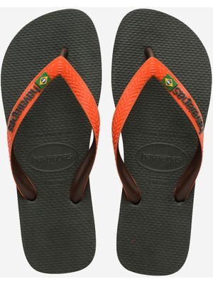 Havaianas Parmak Arası Terlik Brasil Mix Mix Olive Green/sunset Orange