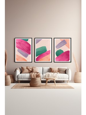 Artavessa 3 Parça Çerçeve Görünümlü Mdf Tablo Seti