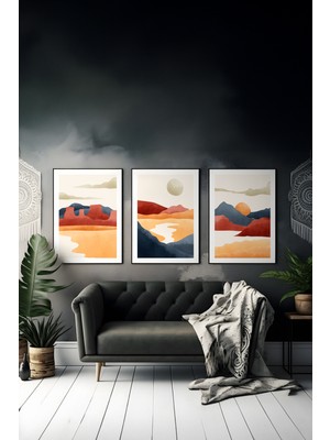 Artavessa 3 Parça Çerçeve Görünümlü Mdf Tablo Seti