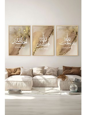 Artavessa 3 Parça Çerçeve Görünümlü Mdf Tablo Seti