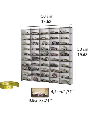 Klasik 1/64 Hotwheels Matchbox Oyuncak Hobi Koleksiyon Model Araç Duvara Monte Pleksi Kapaklı Araba