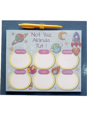 Glanart Günlük Haftalık Planlayıcı 60 Yaprak Mausepad Tipi Tükenmez Kalemli