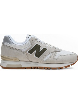 New Balance 565 Bej Kadın Günlük Spor Ayakkabı Süet Dış Materyal Kauçuk Taban ile Rahat Kullanım