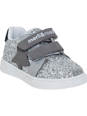 Merli&rose Star Sneaker | Silver-Siyah-Gri