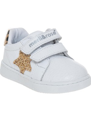 Merli&rose Star Sneaker | Beyaz-Leopar-Gold