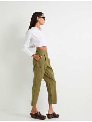 Koton Jogger Pantolon Cep Detaylı Yüksek Bel