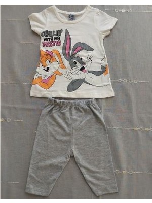 Neat Kids Kız Çocuk Bugs Bunny Lola Bunny Pantolon Tişört Takım 2 Parça