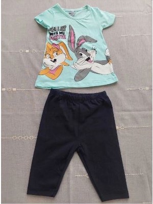 Neat Kids Kız Çocuk Bugs Bunny Lola Bunny Pantolon Tişört Takım 2 Parça