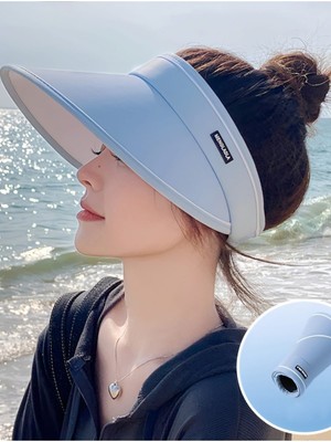 Tezzgelsin Kadın Geniş Siperli Uv Korumalı Ayarlanabilir Vizör Şapka