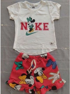 Neat Kids Kız Çocuk Minnie Mouse Şort Tişört Takım 2 Parça