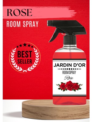 Jardin D'or 500 ml Rose Oda Spreyi Manuel Sprey ile Mekanlarınıza Ferahlatıcı Koku Katın