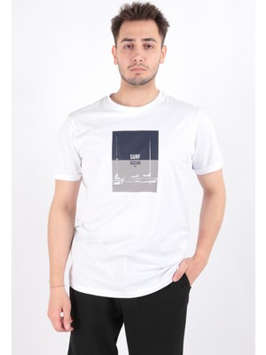 Cazador 4076 Erkek Bisiklet Yaka T-Shirt