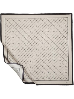 Ipekevi Ipek Monogram Tivil Eşarp 1141-TAŞ
