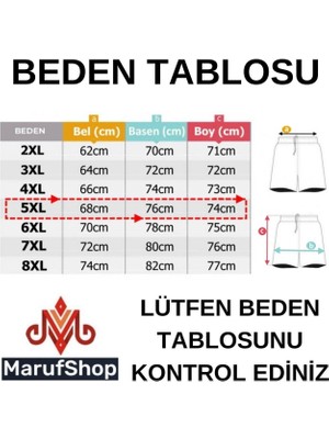 Maruf Shop Erkek Büyük Beden 115-154 Kilo Arası Için Uygun Penye Kapri Nyc Lacivert