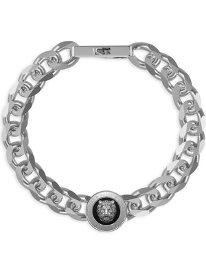 Guess Erkek Aslan Kral Metalik Gri Çelik Bileklik – JGUJUMB01309JWSTBKS