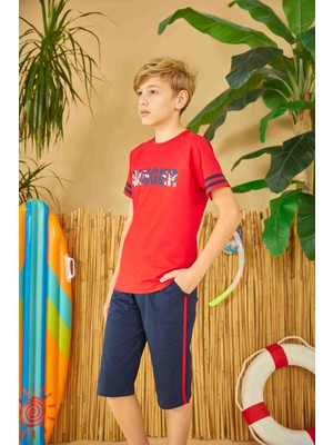 Weweus Erdem Weweus Kırmızı Erkek Çocuk Pijama Takımı 812