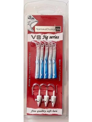 Osaka Naniwaosakashi V8 Jig Series 80MM 5.5g - Nacre Blue
