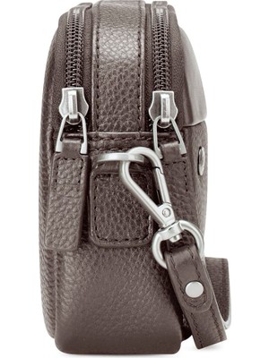 Roncato Erkek El Çantası 41242244 Roncato Pochette 2 Comp. Alaska Mogano