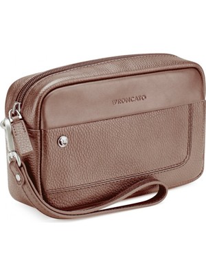 Roncato Erkek El Çantası 41242144 Roncato Pochette 1 Comp. Alaska Mogano