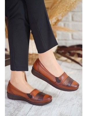 Dr. Zen 256 Kadın Deri Comfort Ayakkabı Taba