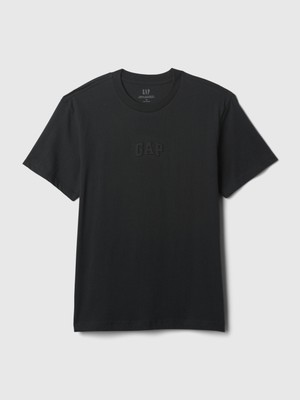 Erkek Siyah Mini Gap Arch Logo T-Shirt